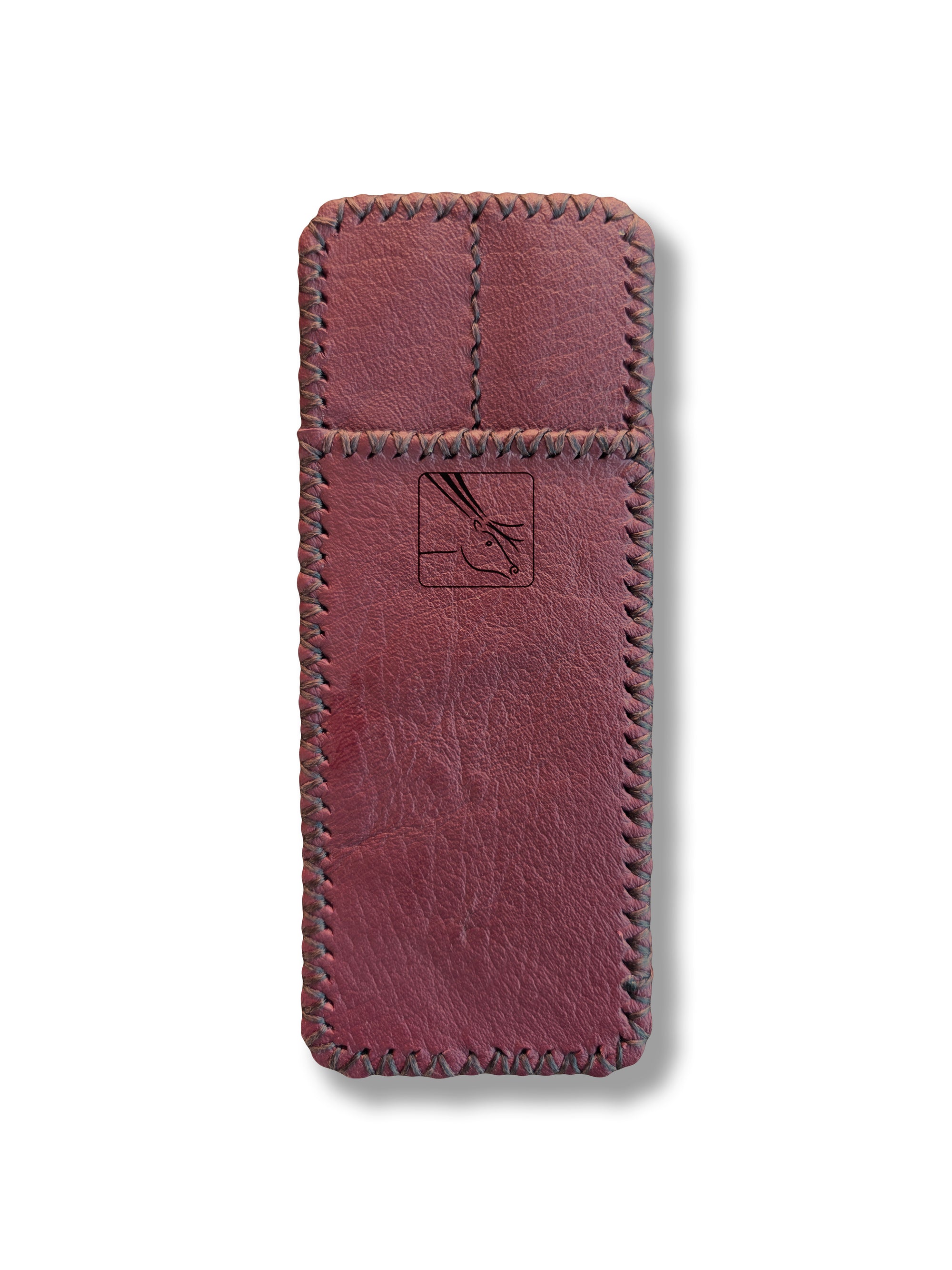 Pioneer Pen Case - Double: Burgundy