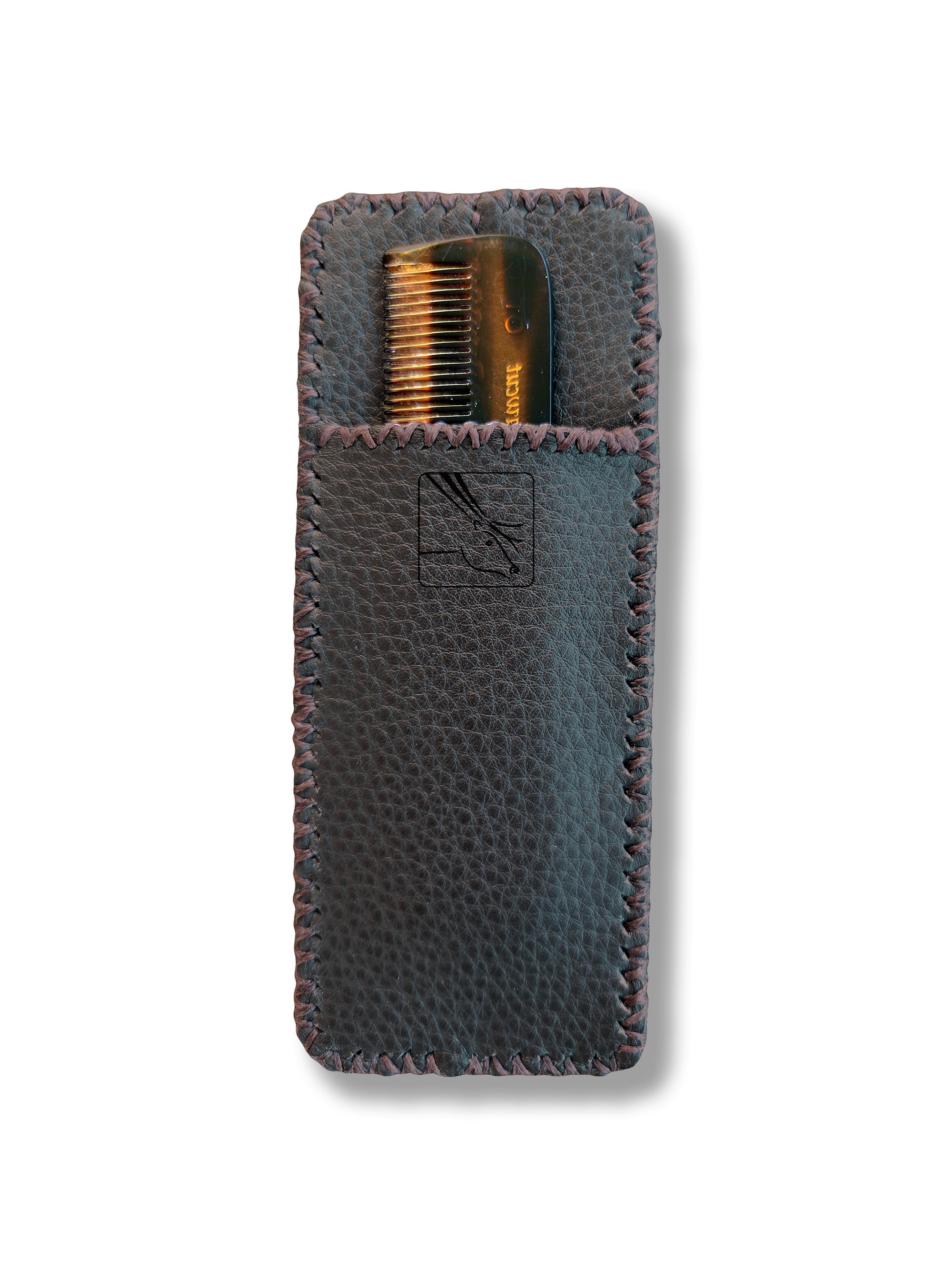 Pioneer Pen Case - Double: Chocolate Brown