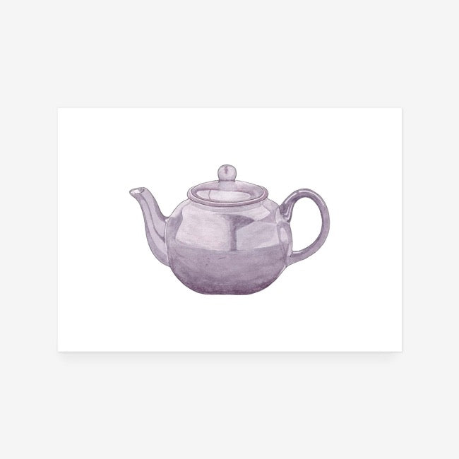 Purple Teapot Print