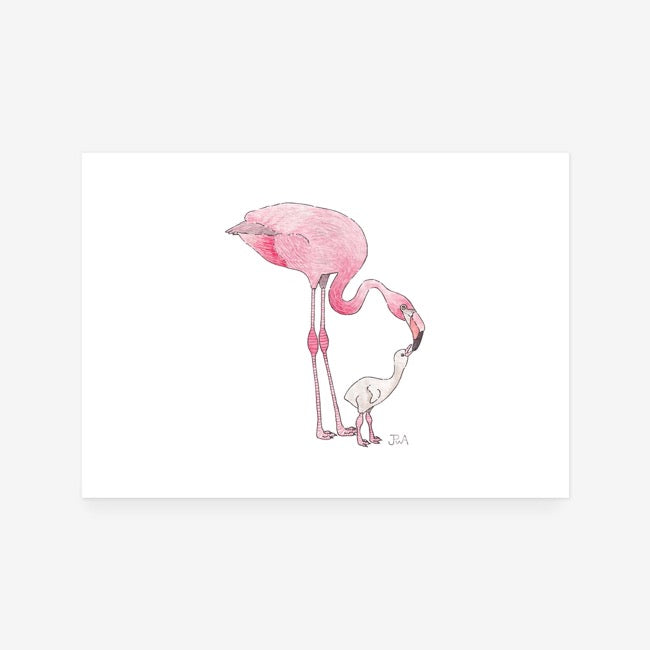 Flamingos Print