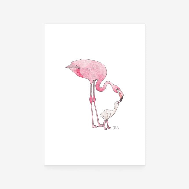 Flamingos Print