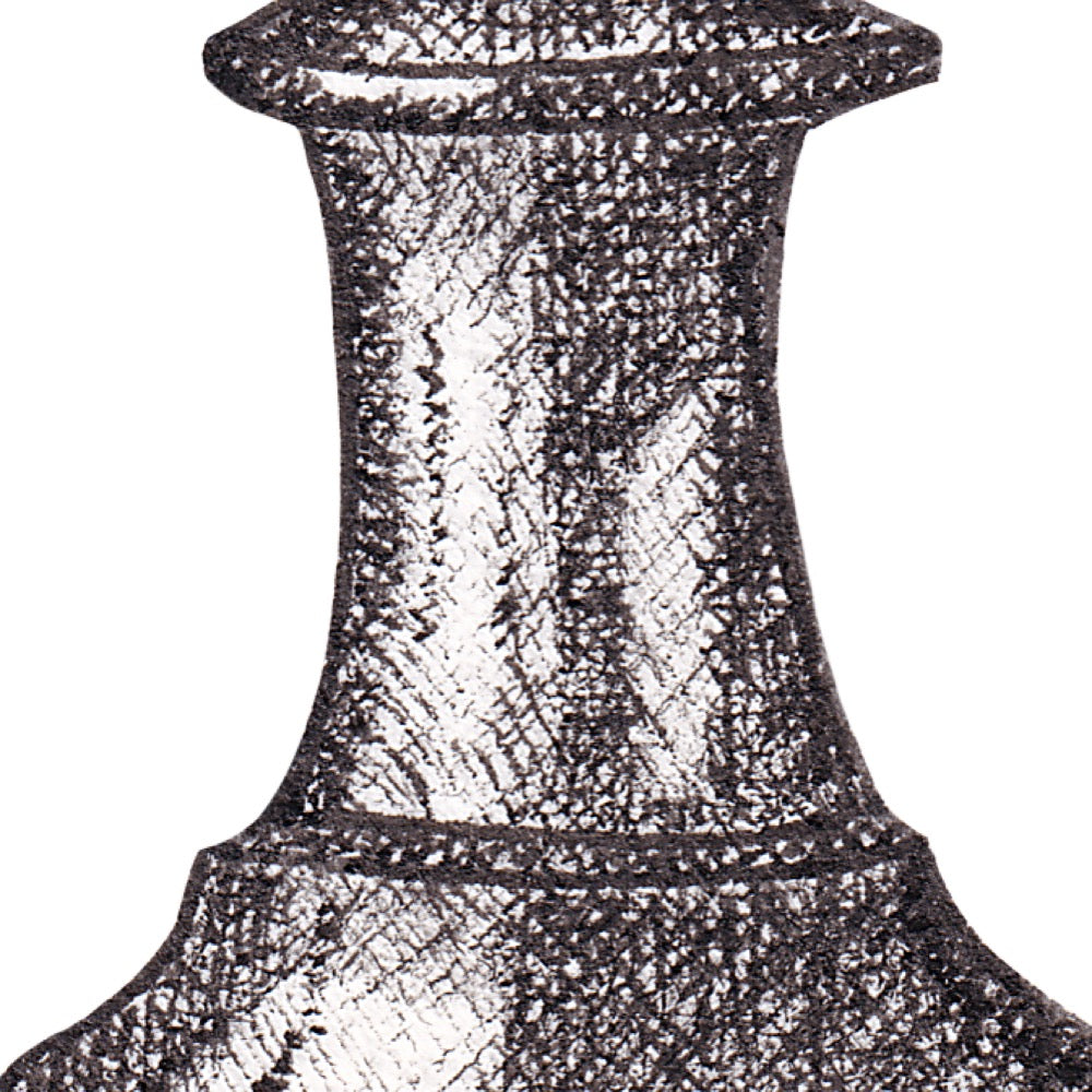 Arwil Art and Design watercolour illustration of a black chess pawn, with gentle shading and fine line details - cropped to show detail