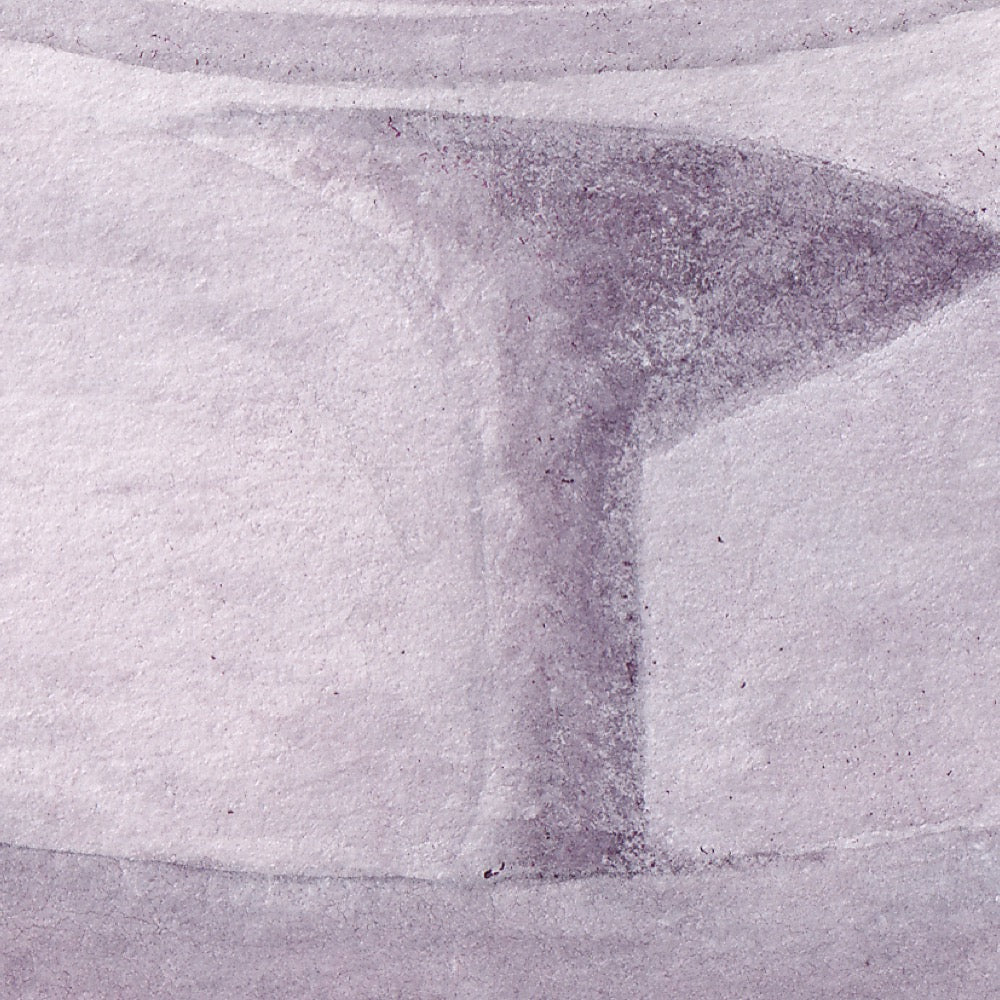 Arwil Art and Design watercolour illustration of a purple teapot, with gentle shading and fine line details - cropped to show detail