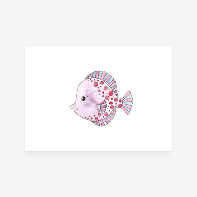 Dream Blue Fish Print