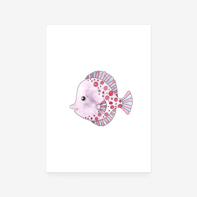 Dream Blue Fish Print